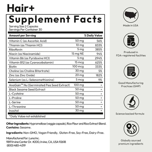 HAIR+ Follicle Reactivation Supplement